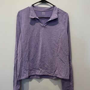 Allbirds Lavender Quarter-Zip Top